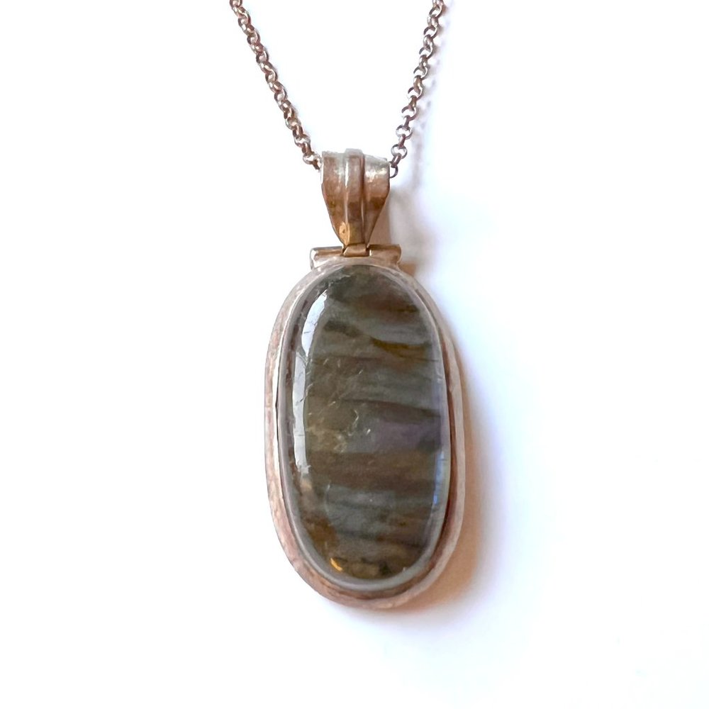 Silver & Moonstone Necklace - Picture 4 of 4